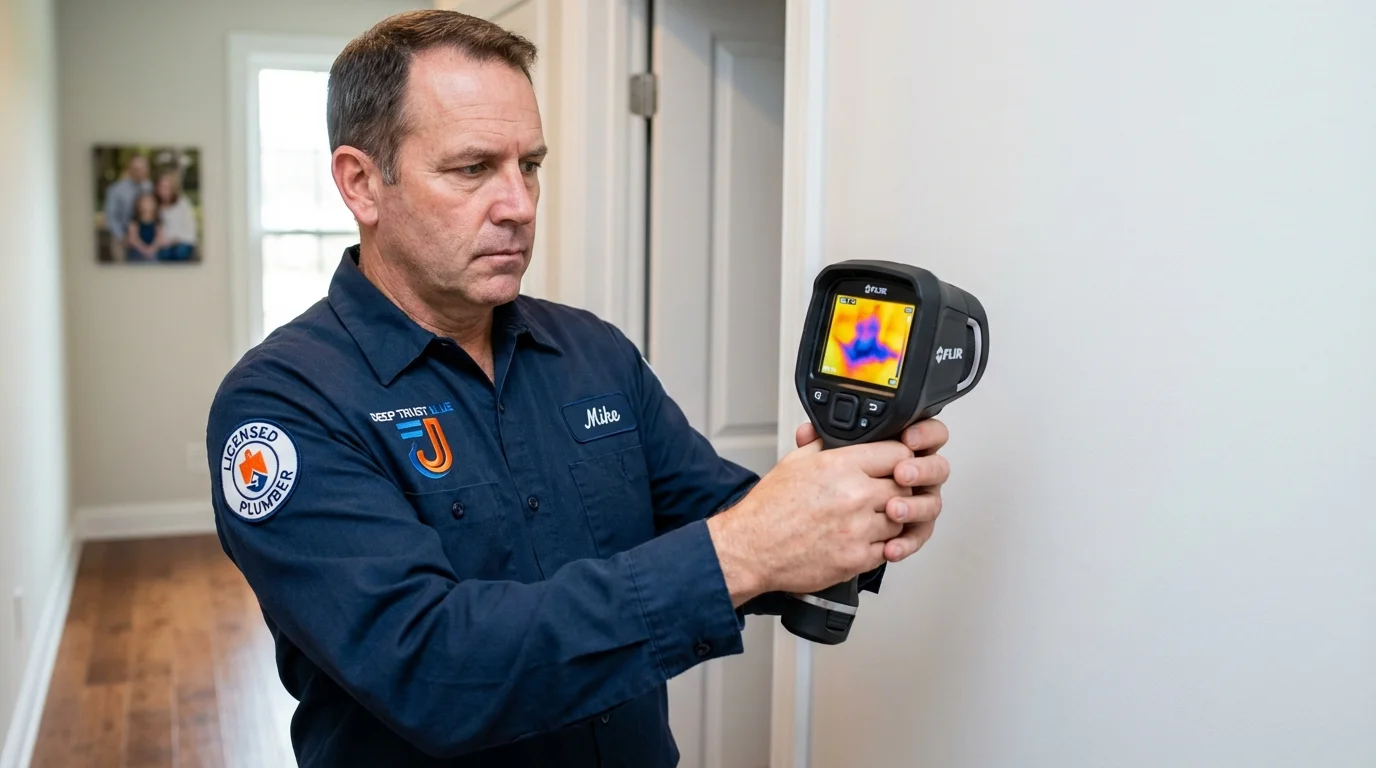 Thermal imaging leak detection by Johns Plumbing LLC in Findlay